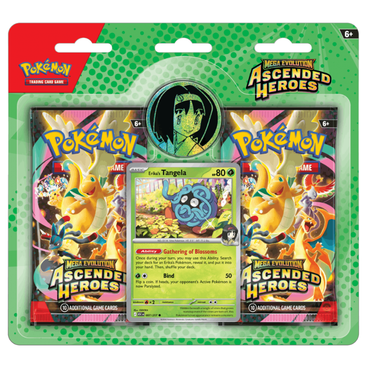 Pokémon TCG – Mega Evolution: Ascended Heroes – Erika 2-Pack Blister
