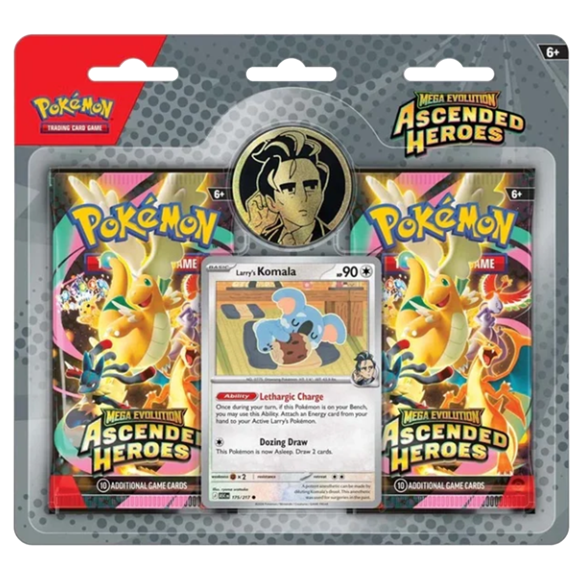 Pokémon TCG – Mega Evolution: Ascended Heroes – Larry’s Komala 2-Pack Blister