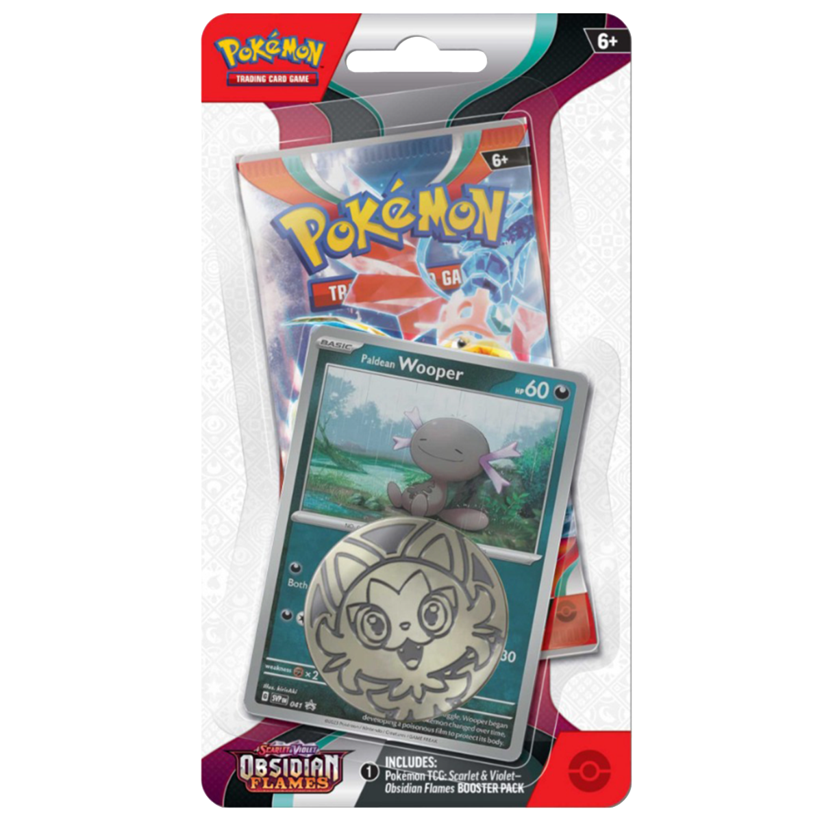 Pokémon TCG – Paldean Wooper Checklane Blister: Obsidian Flames