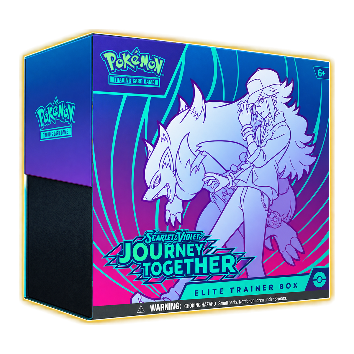 Journey Together ETB – transparentné PNG, jemný zlatý glow, 1400 × 1400