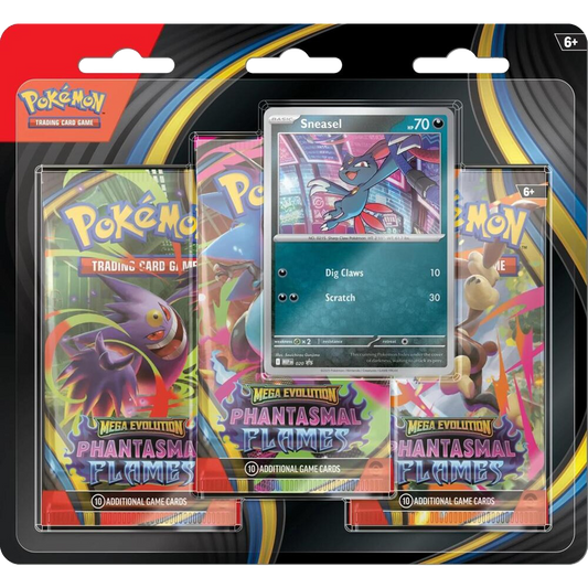 Pokémon TCG - Mega Evolution - Phantasmal Flames - 3 Pack Blister
