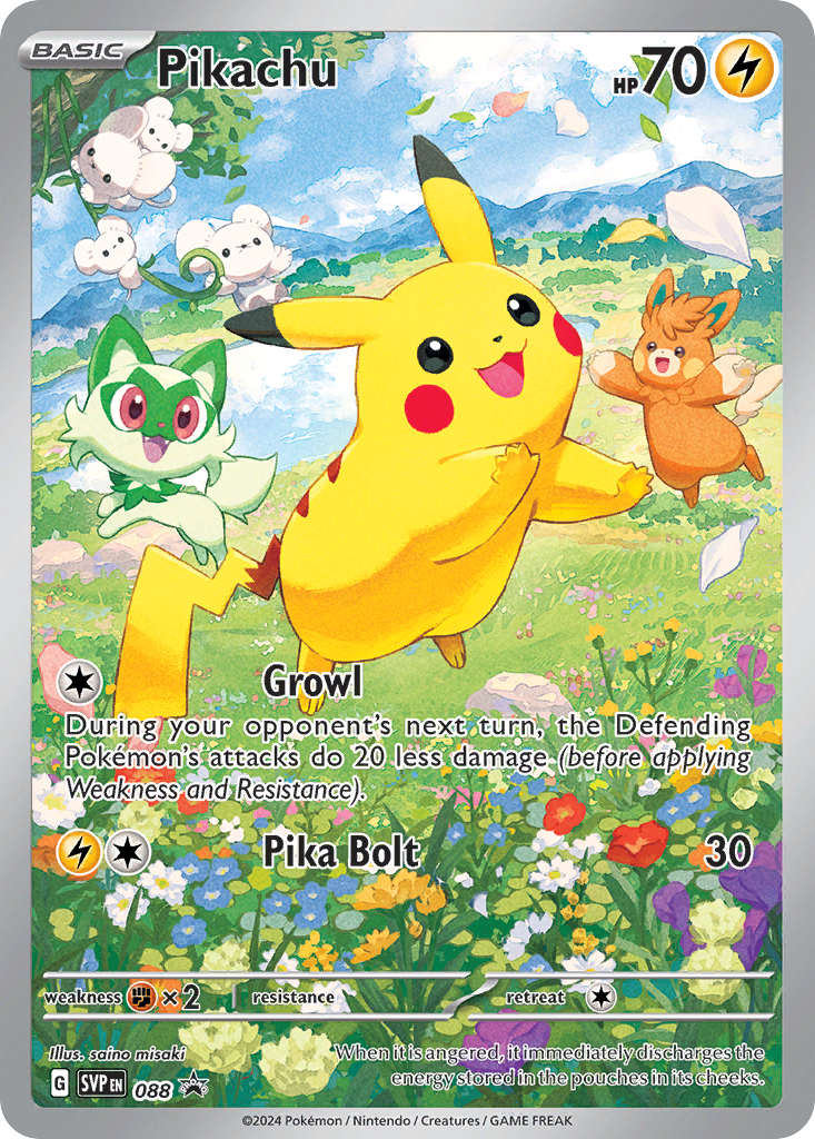 Pikachu SVP088 English Pokémon TCG full card