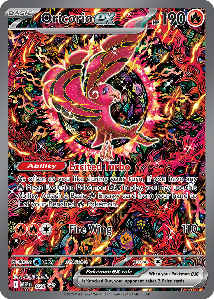 Oricorio MEP024 English Pokémon TCG full card