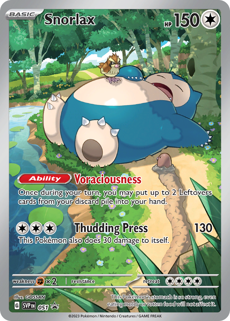 Snorlax SVP051 English Pokémon TCG full card