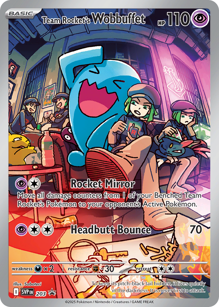 Wobbuffet SVP203 English Pokémon TCG full card