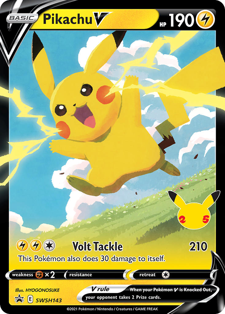 Pikachu V SWSH143 full card English