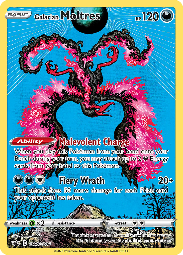 Galarian Moltres SWSH284 full card English