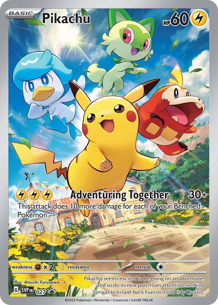 Pikachu SVP027 full card English