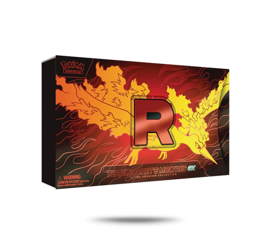 Pokémon TCG – Team Rocket's Moltres ex Ultra-Premium Collection – kompletný produkt v anglickom jazyku