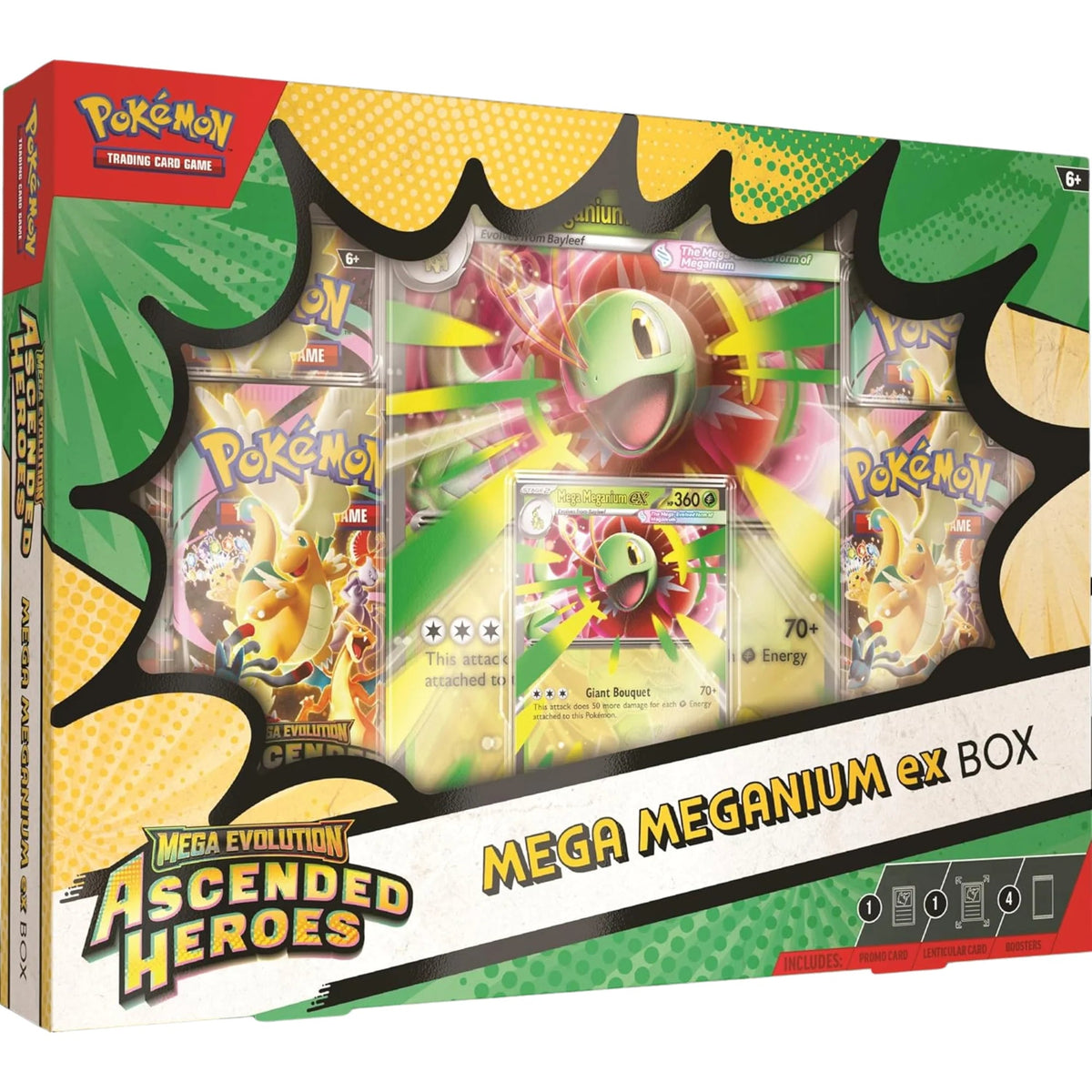Pokémon TCG – Ascended Heroes – Mega Meganium ex Box – kompletný produkt v anglickom jazyku