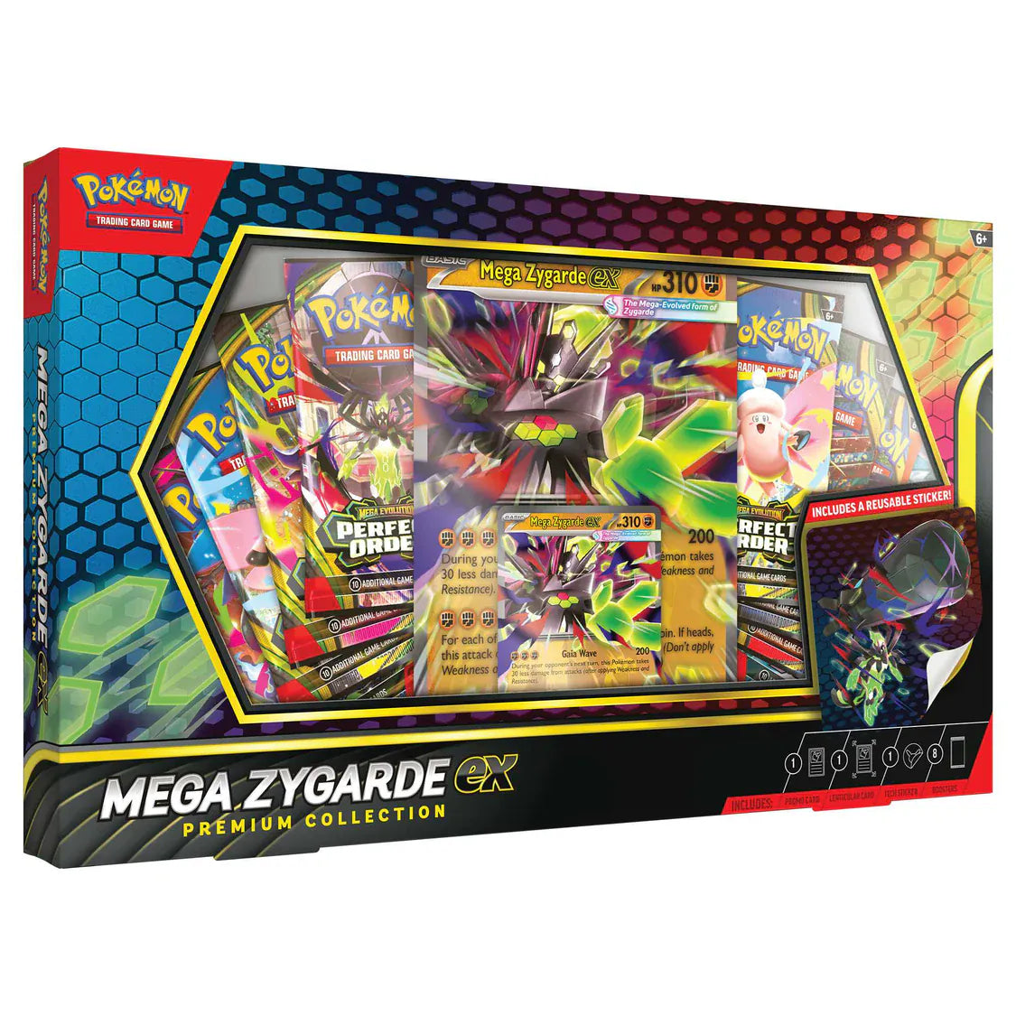 Pokémon TCG – Mega Zygarde ex Premium Collection – kompletný produkt v anglickom jazyku