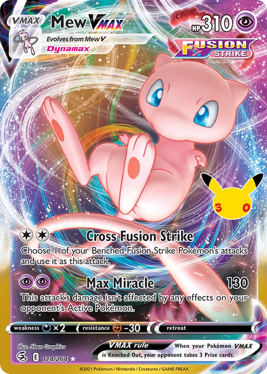 Mew VMAX – 30th Celebration – Classic Collection – 114 | EN | NM