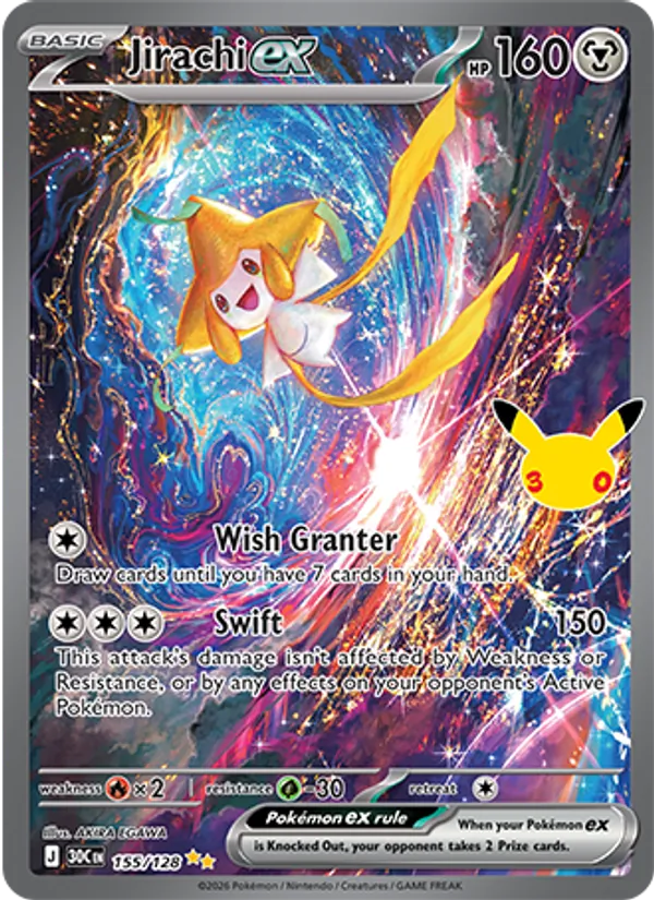 Jirachi ex – 30th Celebration – 155 | EN | NM