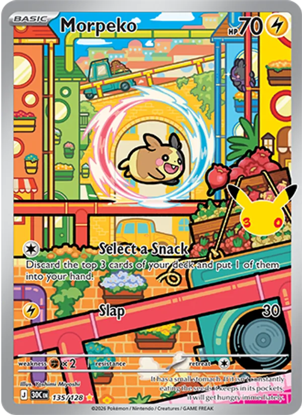 Morpeko – 30th Celebration – 135 | EN | NM