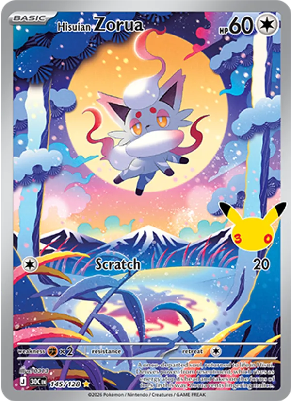 Hisuian Zorua – 30th Celebration – 145 | EN | NM