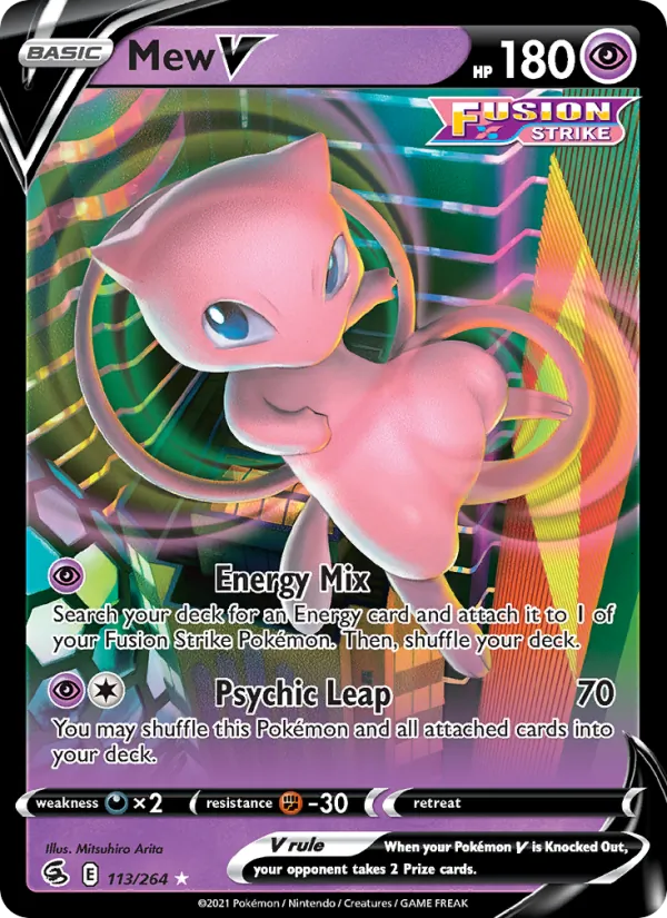 Mew V – Fusion Strike – 113 | EN | NM