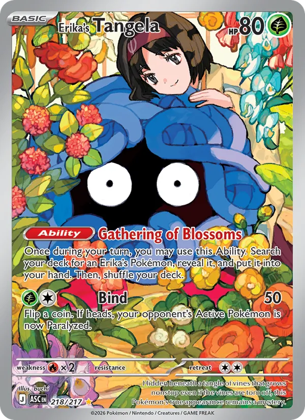Erika's Tangela – Ascended Heroes – 218 | EN | NM