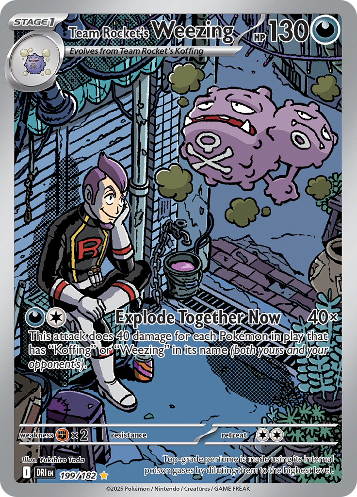 Team Rocket's Weezing – Destined Rivals DRI 199 – anglická originálna karta
